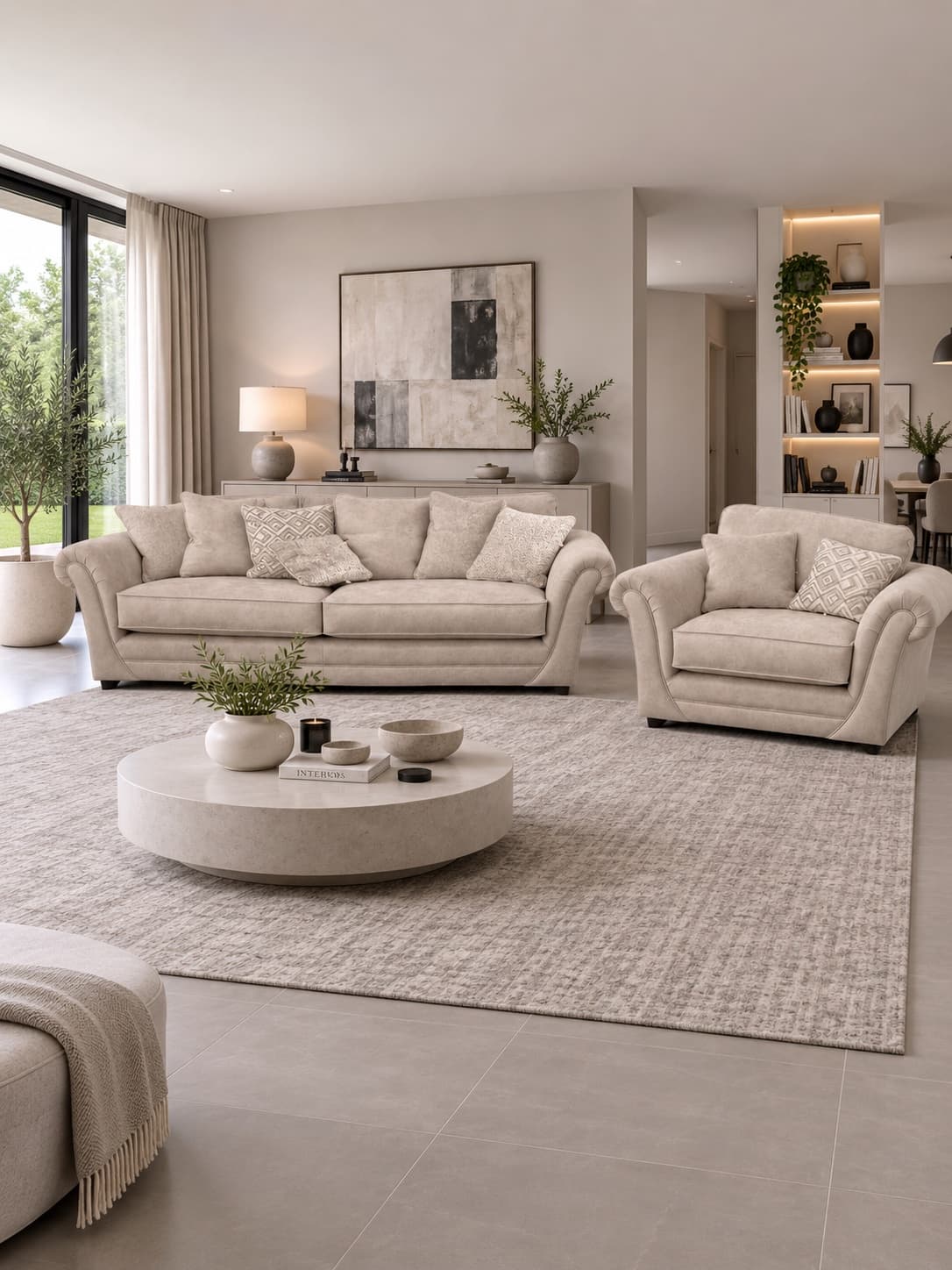 DANBURY Sofa 4 Seater + Love Chair, from the Sofas collection
